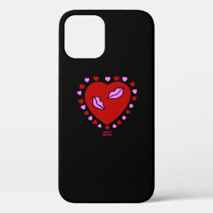 Lovely Heart Kisses Apple iPhone 12 Case