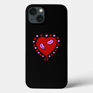 Lovely Heart Kisses Apple iPhone 13 Case