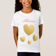 Lovely Hearts | Gold Girly Hearts