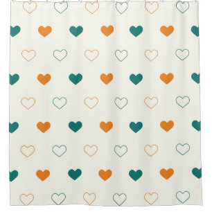 Lovely hearts / green orange cream