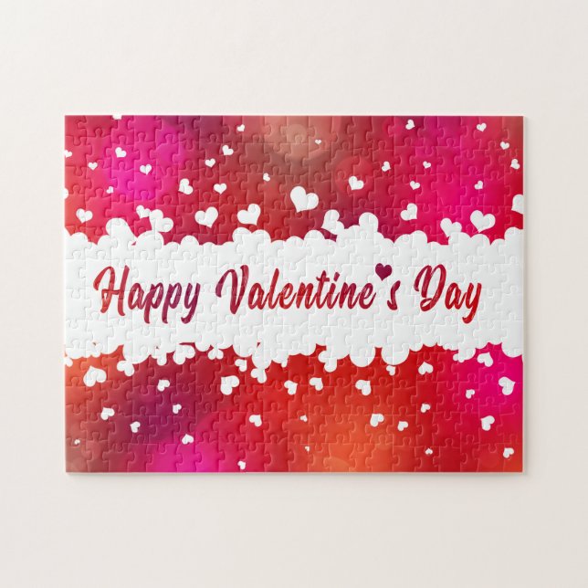 Lovely Hearts Happy Valentine's Day Jigsaw Puzzle (Horizontal)