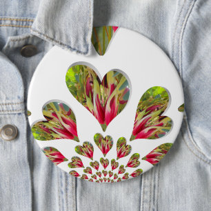 Lovely Hearts Humanitarian Day The World Needs Lov 6 Inch Round Button