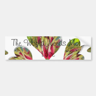 Lovely Hearts Humanitarian Day The World Needs Lov Bumper Sticker