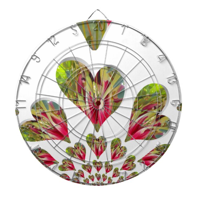 Lovely Hearts Humanitarian Day the World Needs Lov Dartboard (Front)