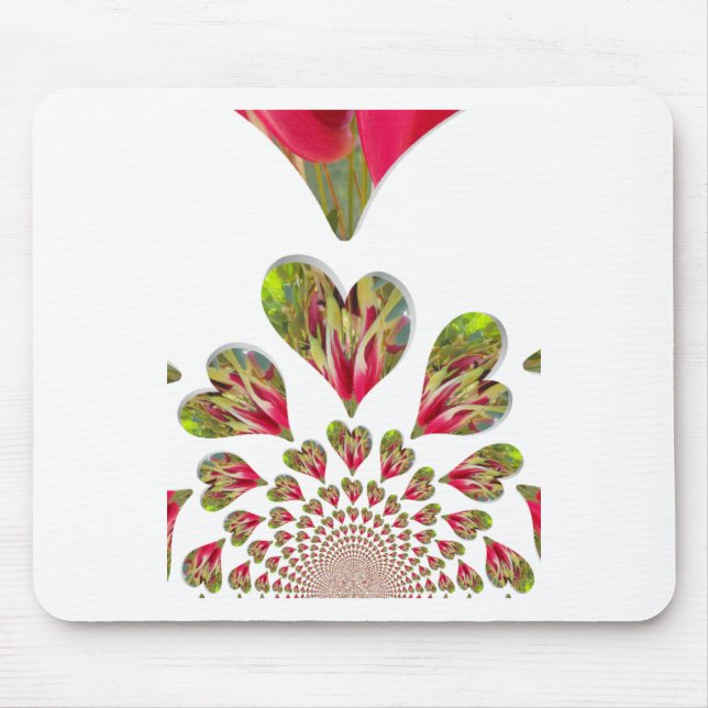 Lovely Hearts Humanitarian Day The World Needs Lov Mouse Pad (Front)