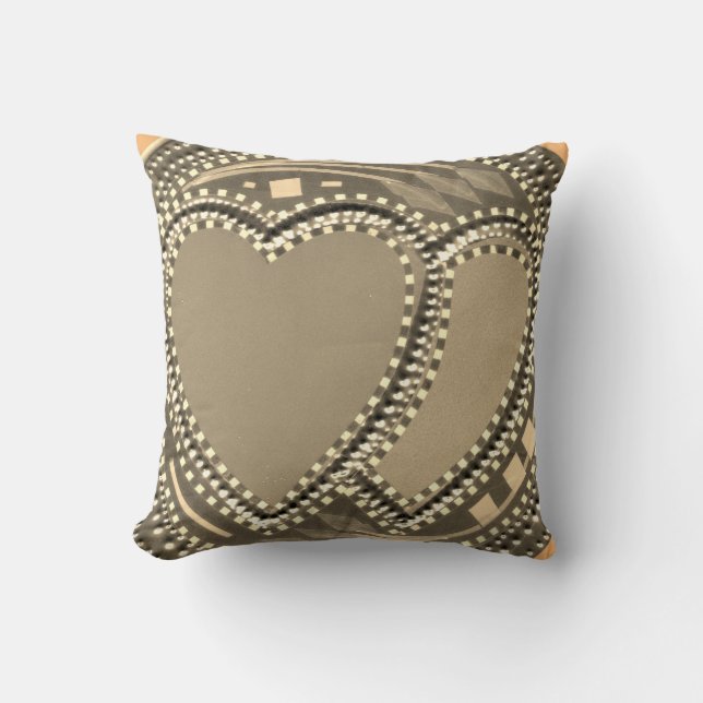 Lovely Hearts Love All to Save All Create your own Throw Pillow (Front)
