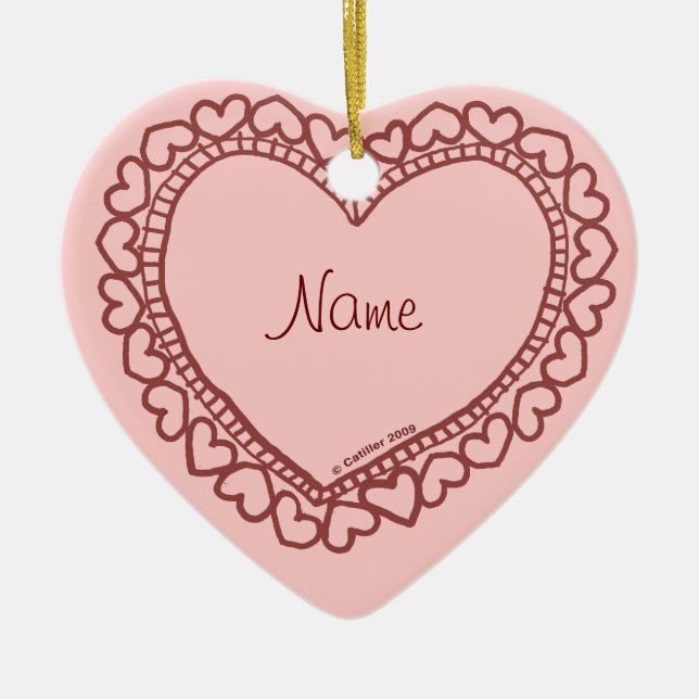 Lovely Hearts  ornament (Front)