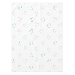 Lovely hearts pattern - Shower Curtain - Large Tablecloth