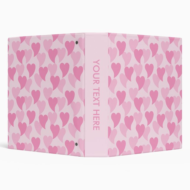 Lovely Hearts Seamless Pattern Binder (Background)