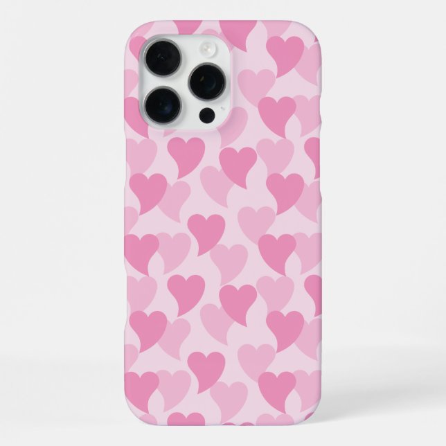 Lovely Hearts Seamless Pattern iPhone Case (Back)