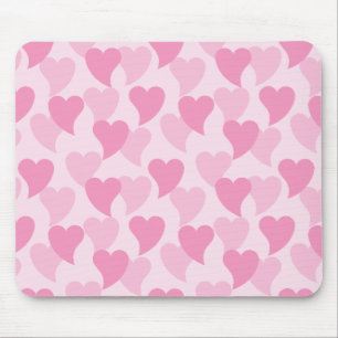 Lovely Hearts Seamless Pattern Mouse Pad