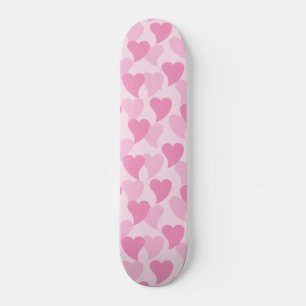 Lovely Hearts Seamless Pattern Skateboard
