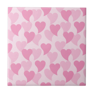 Lovely Hearts Seamless Pattern Tile