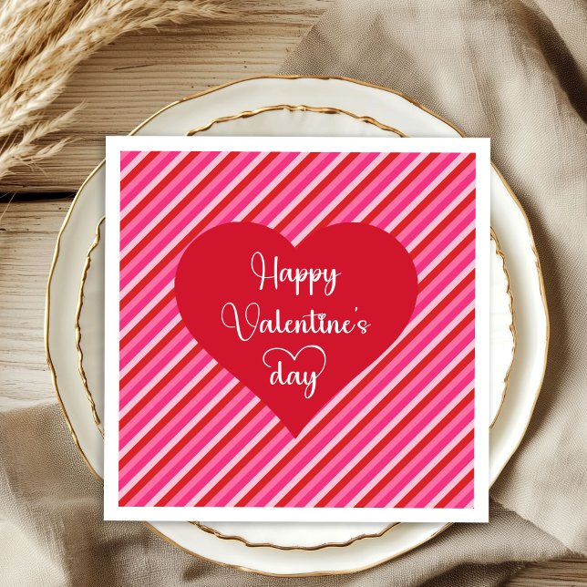Lovely Hearts Valentine’s Day Table Napkins (Lovely Hearts Valentine’s Day Table Napkins)