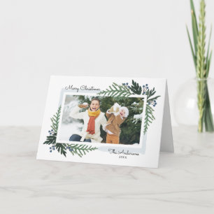 Lovely Holiday - Christmas Photo Greeting Card