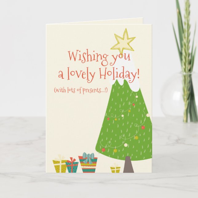 Lovely Holiday - Funny Christmas Card (Front)