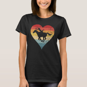 Lovely Horse Archer Colourful Heart Horse Mounted  T-Shirt
