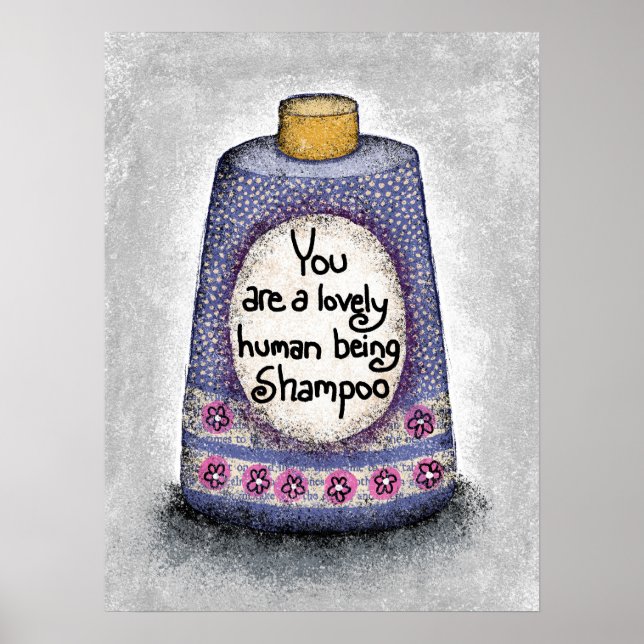 Lovely Human Shampoo Poster Wall Art (Front)