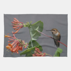 Lovely Hummingbird Kitchen Towel