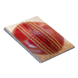 Lovely International Cricket Red Leather Ball Notebook