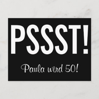 Lovely invitation as a postcard