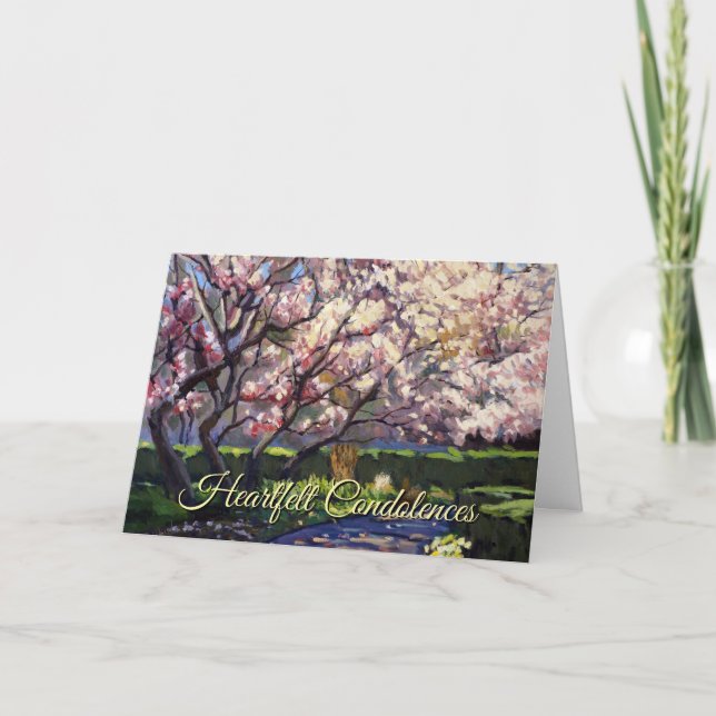 Lovely Irish Blessing Memorial Sympathy Card (Front)