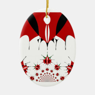 Lovely Kenya Flag. Ceramic Ornament