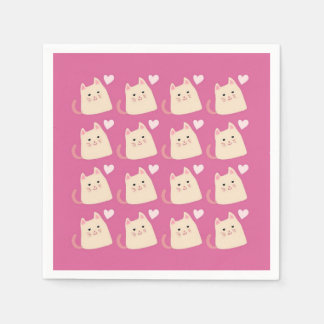 Lovely Kittens Napkins by Lilia