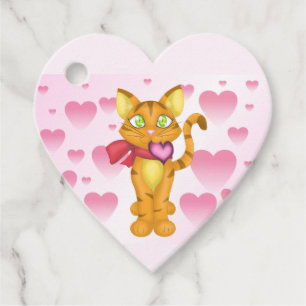 Lovely Kitty Favour Tags