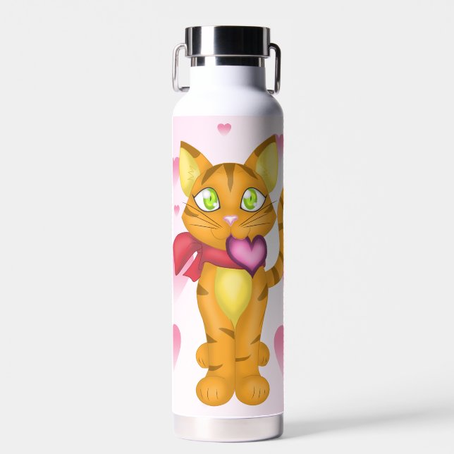 Lovely Kitty Water Bottle (Front)