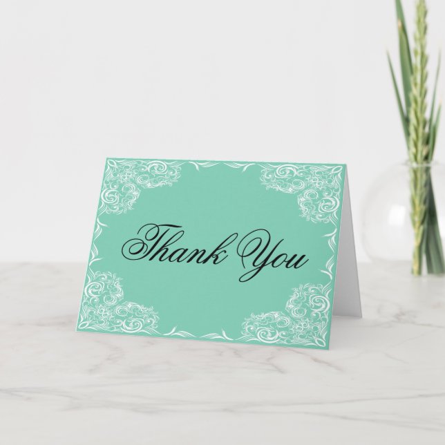 Lovely Lace Frame Thank You (Front)