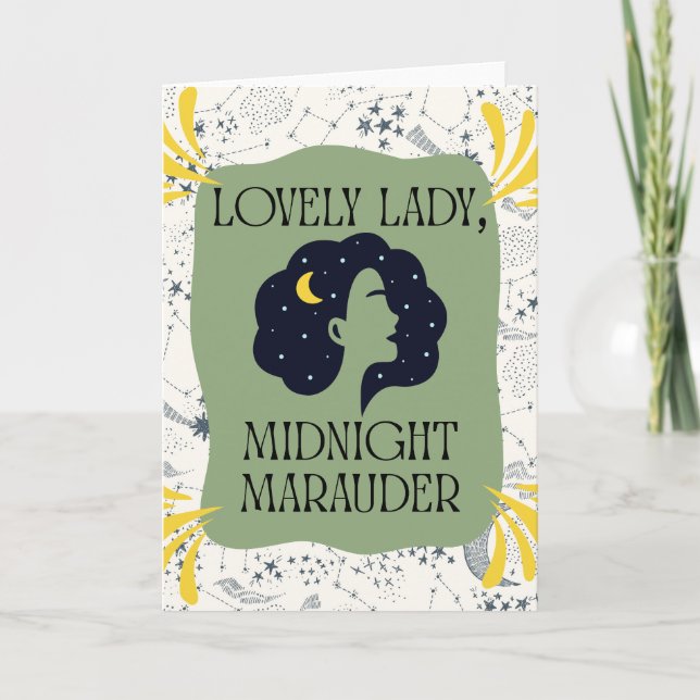 Lovely Lady Greeting Card (Front)
