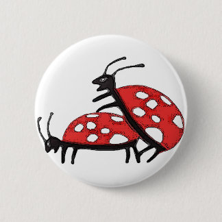 Lovely Ladybugs 2 Inch Round Button