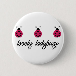 Lovely Ladybugs 2 Inch Round Button