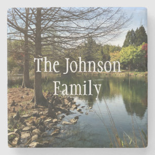 Lovely Lake Phot Stone Coaster
