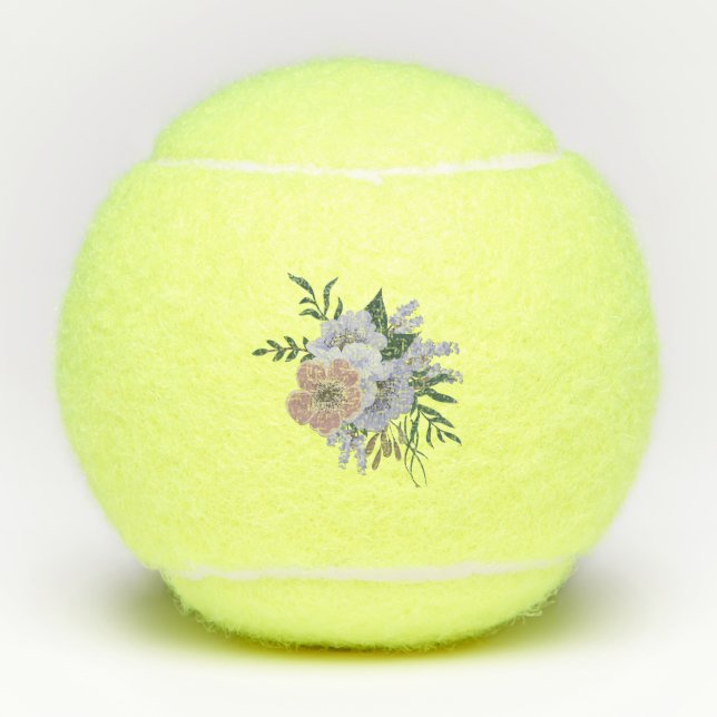 Lovely Lavender in Bouquet  Tennis Balls (Front)