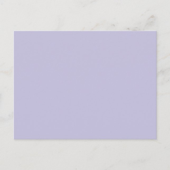 Lovely Lavender Pale Purple Solid Colour Backgroun Postcard (Front)
