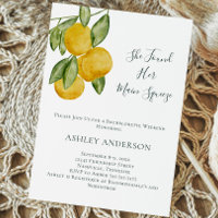 Lovely Lemon Tree Watercolor Bachelorette Party