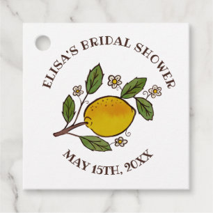 Lovely Lemons BRIDAL SHOWER Rustic CUSTOM  Favour Tags