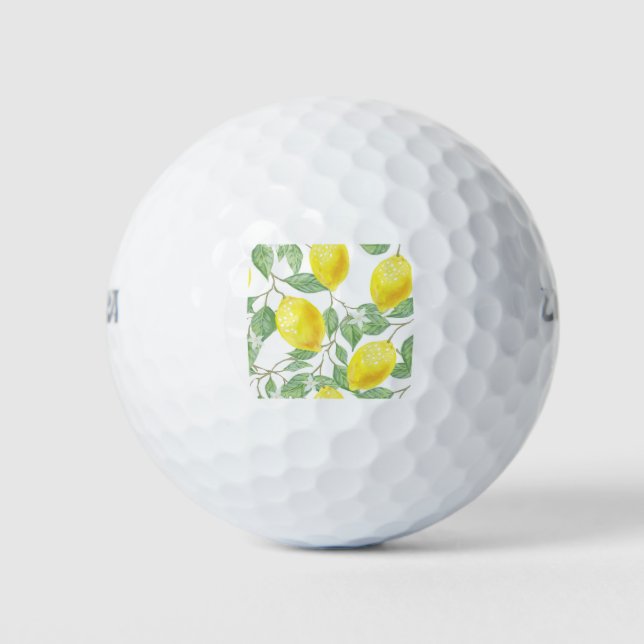 Lovely Lemons Golf Balls (Front)