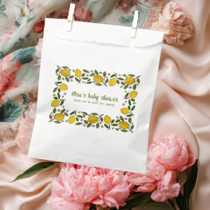 Lovely Lemons Rustic CUSTOM BABY SHOWER Favour Bag
