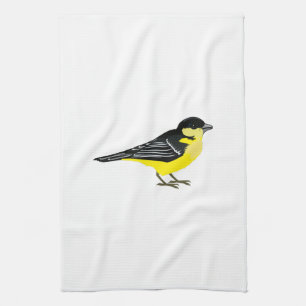 Lovely Lesser Goldfinch Kitchen Towel
