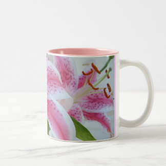 Lovely Lillies Two-Tone Coffee Mug