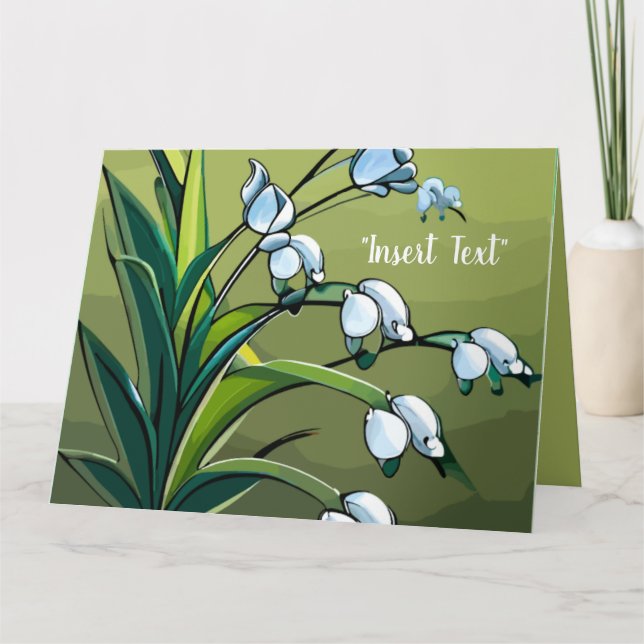 Lovely Lily: Delicate Dance of Springtime Serenity Card (Front)
