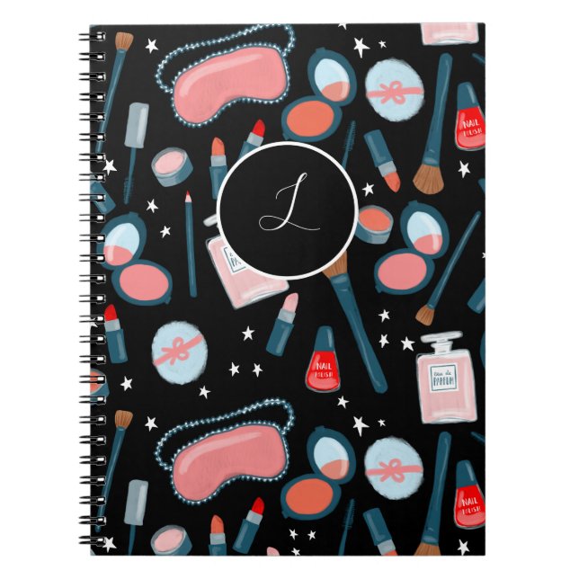 Lovely lipsticks makeup cosmetics beauty notebook (Front)