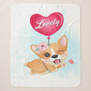 Lovely Little Corgi Blanket Gifts For Kids