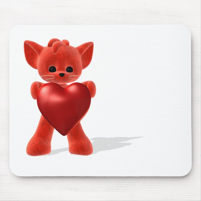 lovely little fox mouse pad (Front)