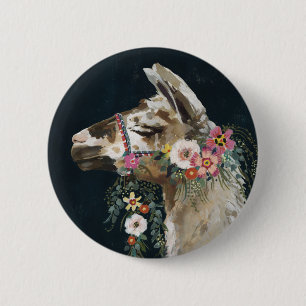 Lovely Llama 2 Inch Round Button