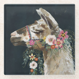 Lovely Llama Glass Coaster