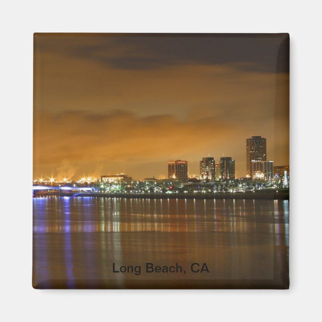 Lovely Long Beach, CA Magnet (Front)